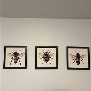 Bee framed art